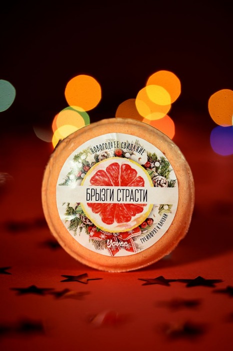 Бомбочка для ванны «Брызги страсти» с ароматом грейпфрута и пачули - 70 гр. -  - Магазин феромонов в Новосибирске
