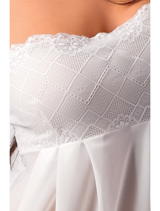 Полупрозрачная тюлевая сорочка Nicolette на тонких бретелях - Casmir купить с доставкой