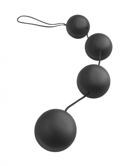Анальная цепочка из 4 шариков Deluxe Vibro Balls - Pipedream