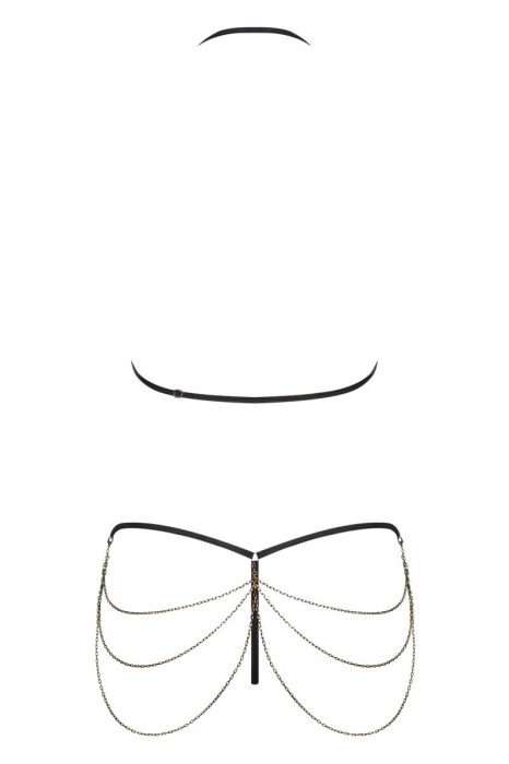 Эффектный комплект белья Redella с цепочками - Obsessive купить с доставкой