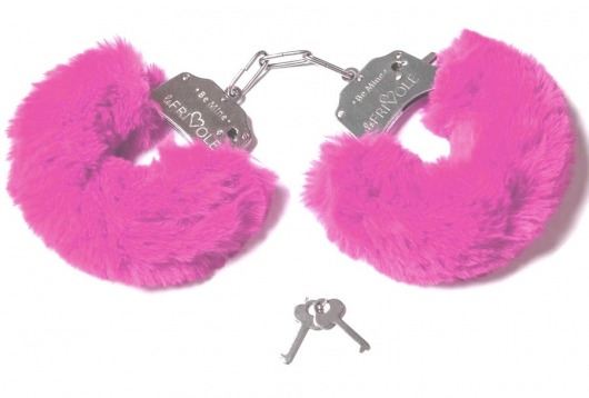 Шикарные наручники с пушистым розовым мехом - Le Frivole - купить с доставкой в Новосибирске