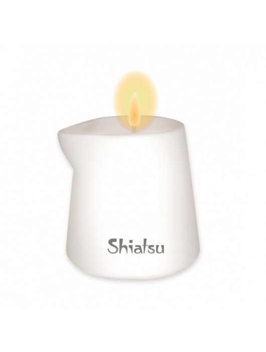 Массажная свеча с ароматом малины и ванильного крема - 130 гр. - Shiatsu - купить с доставкой в Новосибирске