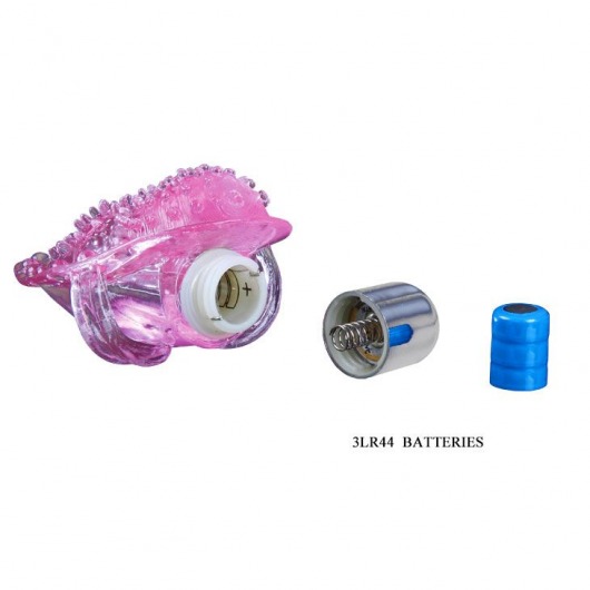 Розовая вибронасадка на пальчик для стимуляции клитора - Baile