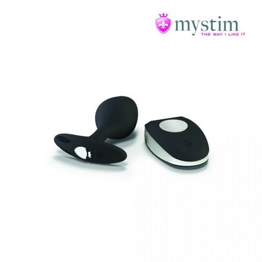 Черная пробка Mystim Rocking Vibe S с возможностью подключения к электростимулятору - 9,7 см. - MyStim - купить с доставкой в Новосибирске