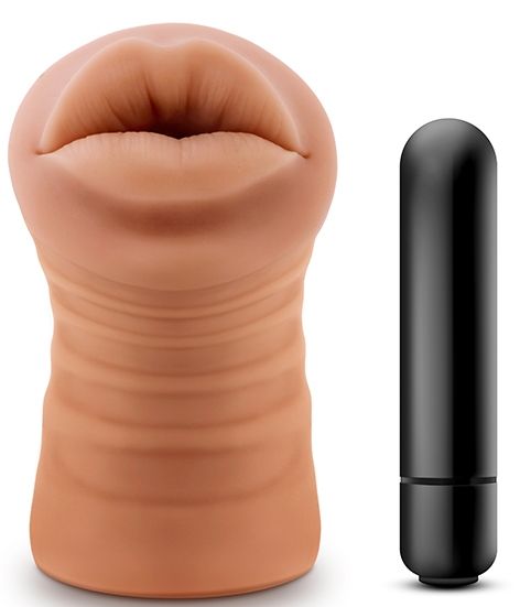 Кофейный мастурбатор-ротик Isabella - Blush Novelties - в Новосибирске купить с доставкой