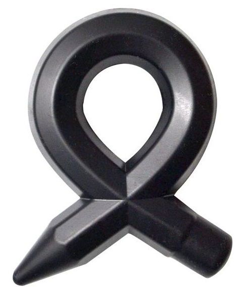 Чёрное силиконовое эрекционное кольцо RINGS LIQUID SILICONE - Dream Toys - в Новосибирске купить с доставкой