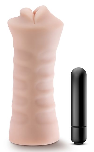 Телесный мастурбатор-ротик Angie - Blush Novelties - в Новосибирске купить с доставкой