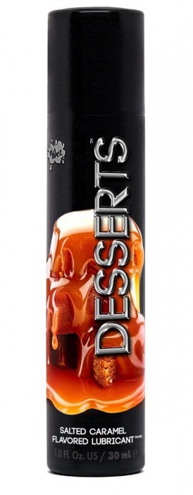 Лубрикант Wet Desserts Salted Caramel с ароматом соленой карамели - 30 мл. - Wet International Inc. - купить с доставкой в Новосибирске