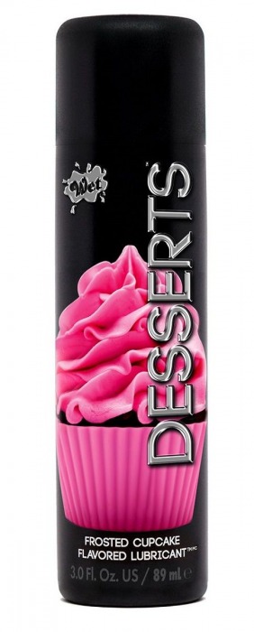 Лубрикант Wet Desserts Frosted Cupcake с ароматом капкейка - 89 мл. - Wet International Inc. - купить с доставкой в Новосибирске