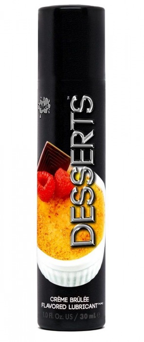 Лубрикант Wet Desserts Creme Brulee с ароматом крем-брюле - 30 мл. - Wet International Inc. - купить с доставкой в Новосибирске