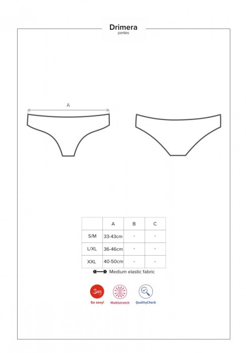 Очаровательные кружевные трусики Drimera - Obsessive купить с доставкой