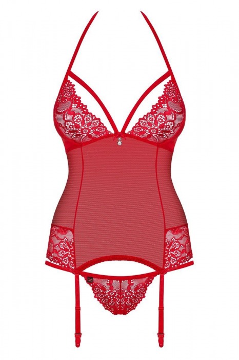 Пикантный кружевной корсаж - Obsessive купить с доставкой