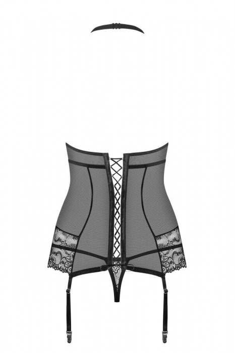 Пикантный кружевной корсаж - Obsessive купить с доставкой
