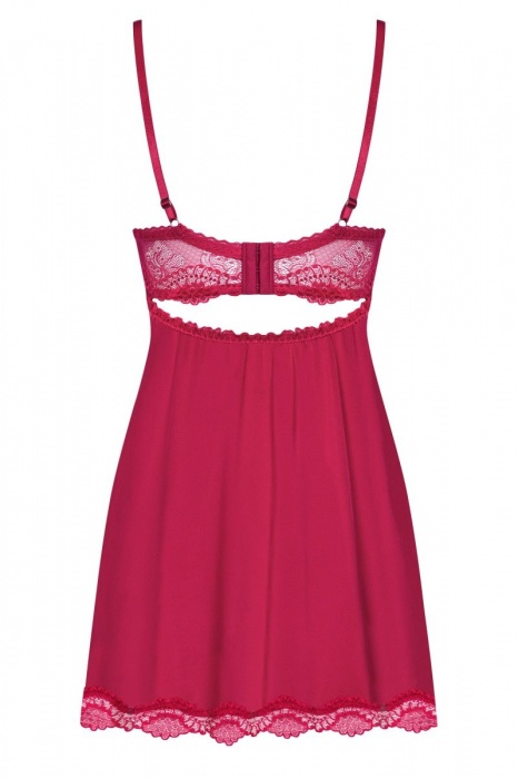 Роскошная короткая сорочка Rosalyne с кружевом - Obsessive купить с доставкой