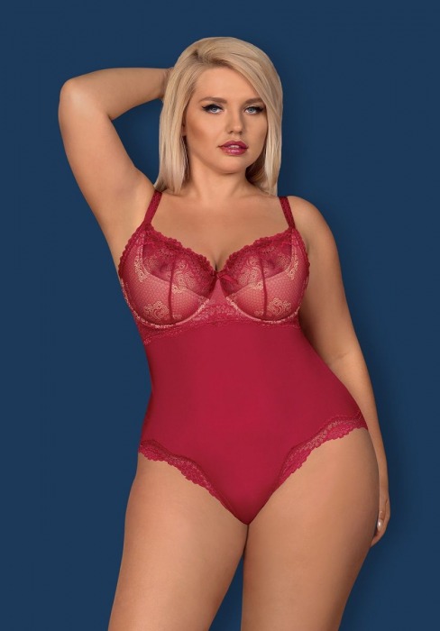 Оригинальное боди Rosalyne с кружевом - Obsessive купить с доставкой