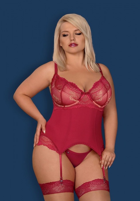 Оригинальный женский кружевной корсаж Rosalyne - Obsessive купить с доставкой