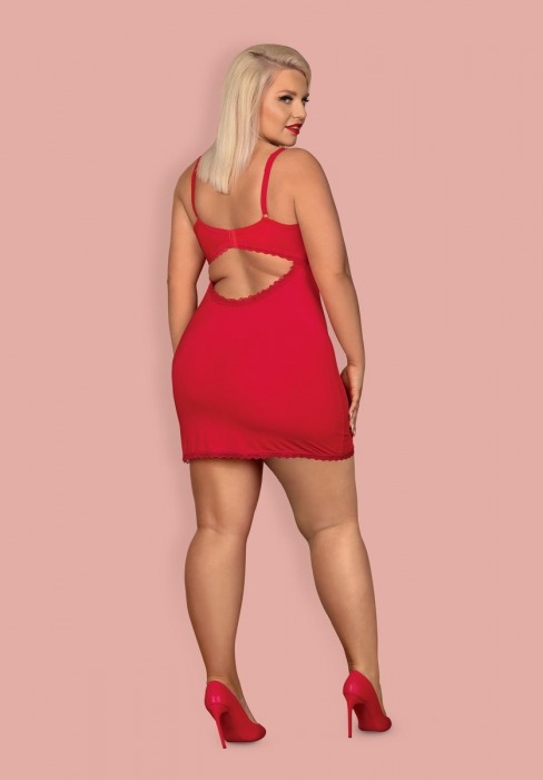 Соблазнительная коротенькая сорочка Jolierose - Obsessive купить с доставкой