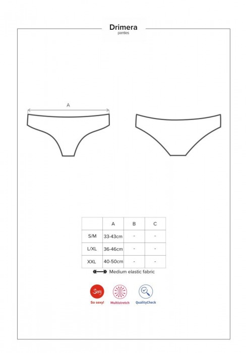 Оригинальные кружевные трусики Drimera - Obsessive купить с доставкой