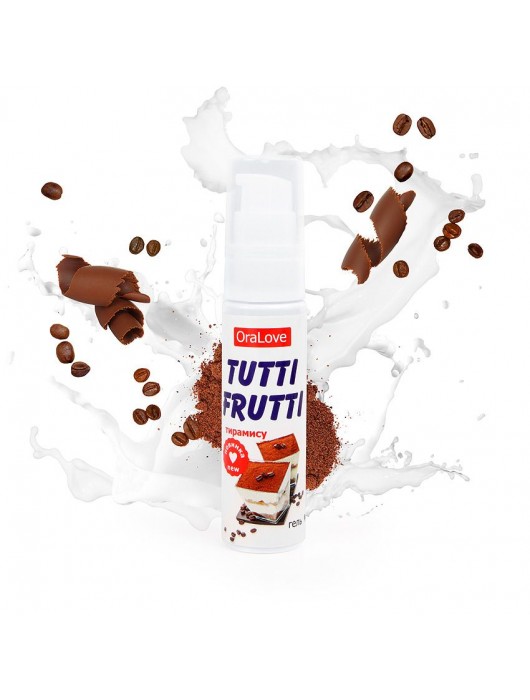 Гель-смазка Tutti-frutti со вкусом тирамису - 30 гр. - Биоритм - купить с доставкой в Новосибирске