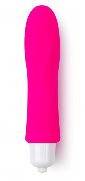 Розовая удлиненная вибропуля из силикона - 9,5 см. - Brazzers