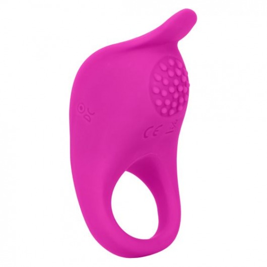 Ярко-розовое эрекционное виброкольцо Silicone Rechargeable Teasing Enhancer - California Exotic Novelties - в Новосибирске купить с доставкой