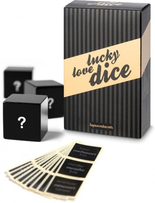 Игральные кубики Lucky love dice - Bijoux Indiscrets - купить с доставкой в Новосибирске