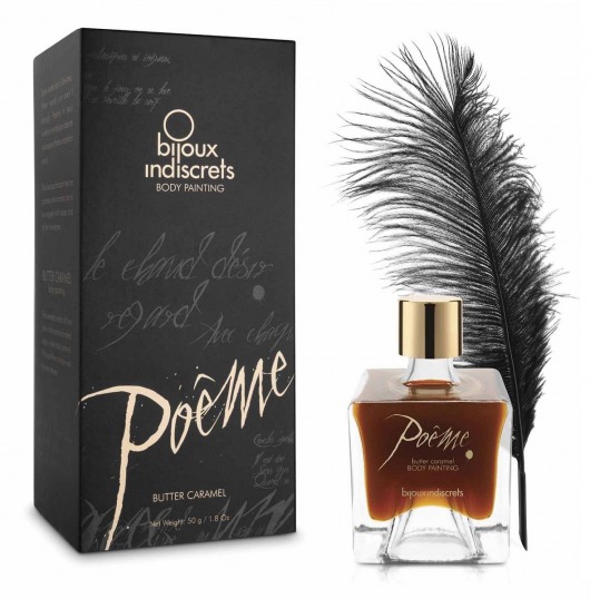 Краска для тела POÊME Butter Caramel с ароматом солёной карамели - 50 гр. - Bijoux Indiscrets - купить с доставкой в Новосибирске