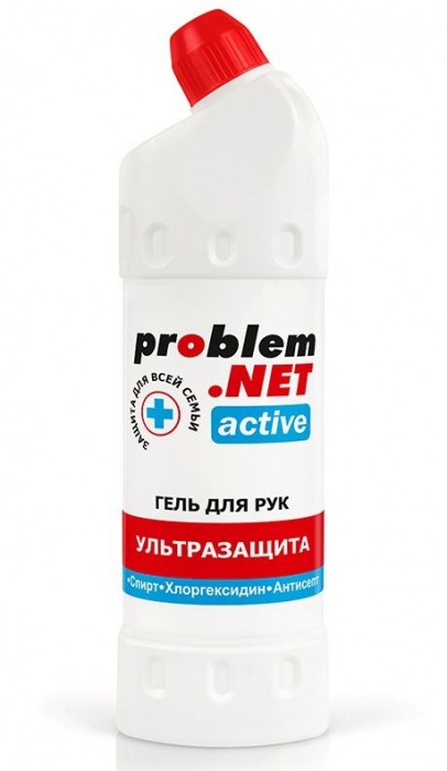 Обеззараживающий гель для рук Problem.net Active - 1000 мл. - Биоритм - купить с доставкой в Новосибирске