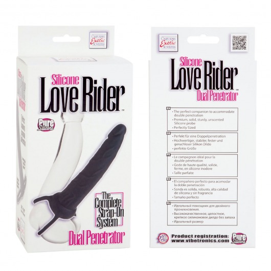 Насадка на пенис Silicone Love Rider Dual Penetrator для двойного проникновения - 14 см. - California Exotic Novelties - в Новосибирске купить с доставкой