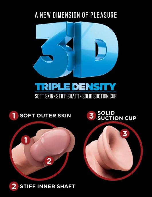 Телесный фаллоимитатор на присоске 9  Triple Density Cock with Balls - 24,1 см. - Pipedream купить с доставкой в интернет-магазине Orgasmix в Новосибирске Телесный фаллоимитатор на присоске 9  Triple Density Cock with Balls - 24,1 см. - Pipedream