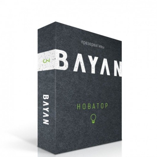 Презервативы с ребрами и точками BAYAN  Новатор  - 3 шт. - Bayan - купить с доставкой в Новосибирске