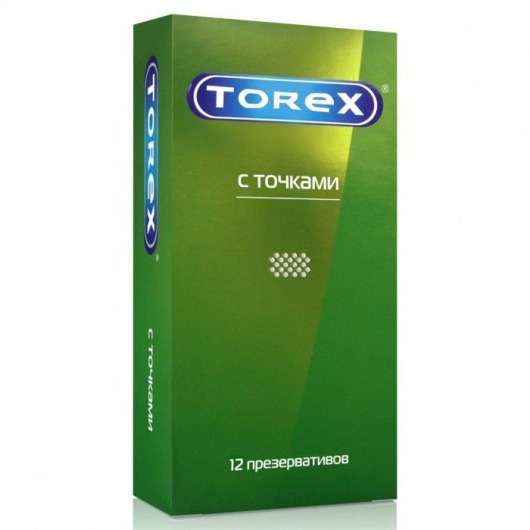 Текстурированные презервативы Torex  С точками  - 12 шт. - Torex - купить с доставкой в Новосибирске