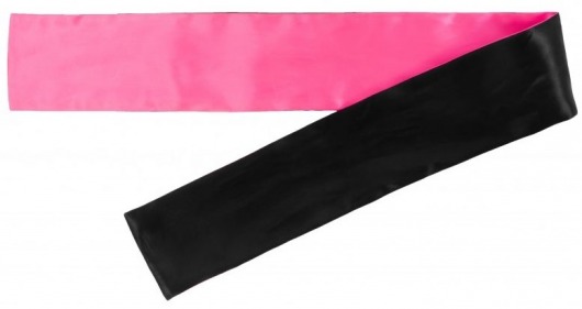 Набор из 5 черно-розовых атласных лент для связывания - Джага-Джага - купить с доставкой в Новосибирске