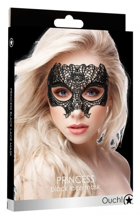 Черная кружевная маска Princess Black Lace Mask - Shots Media BV купить с доставкой