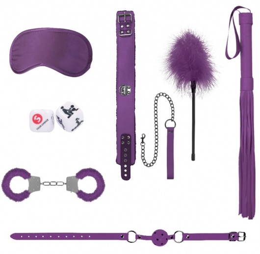 Фиолетовый игровой набор Introductory Bondage Kit №6 - Shots Media BV - купить с доставкой в Новосибирске