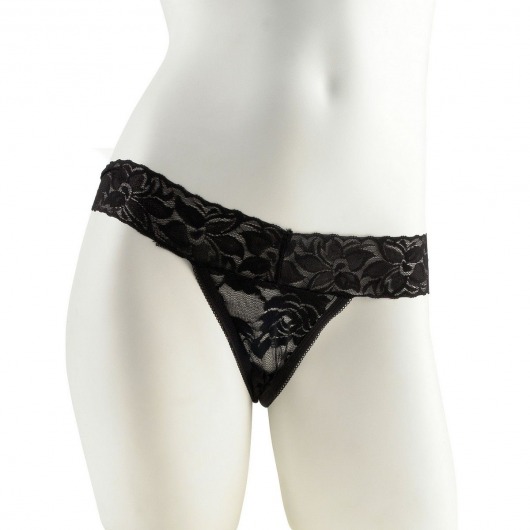 Трусики с силиконовым вибратором Limited Edition Black размера Plus Size - Pipedream