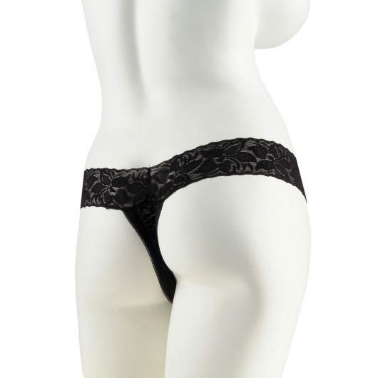 Трусики с силиконовым вибратором Limited Edition Black размера Plus Size - Pipedream