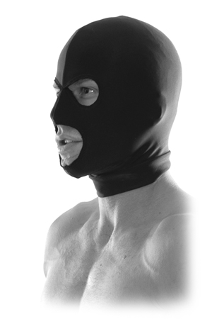 Черная маска на голову Spandex Hood - Pipedream - купить с доставкой в Новосибирске