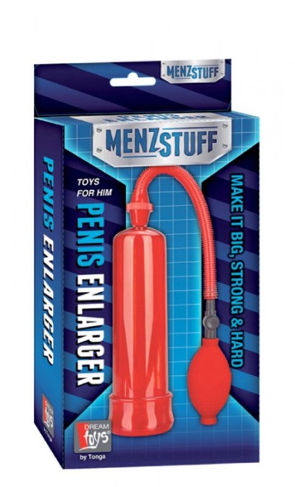 Вакуумная помпа Penis Enlarger Red - Dream Toys - в Новосибирске купить с доставкой