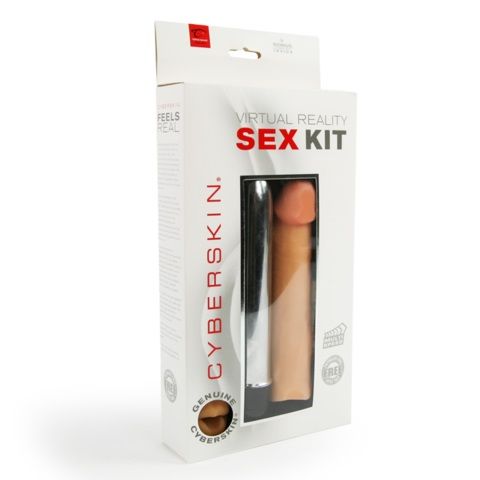 Вибратор с реалистичной насадкой Virtual Reality Sex Kit - 16,5 см. - Topco Sales
