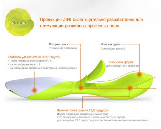 Черный с золотом вибратор ZINI ZOOK - ZINI