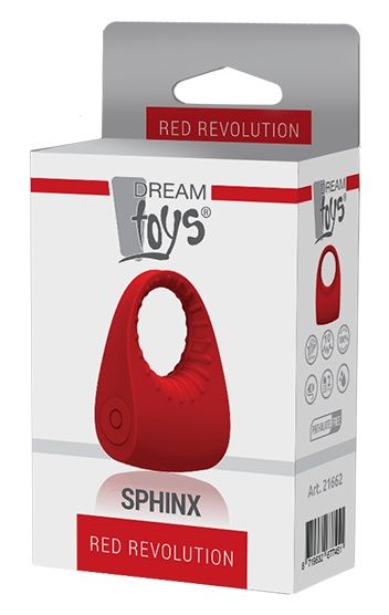 Красное эрекционное кольцо SPHINX - Dream Toys - в Новосибирске купить с доставкой