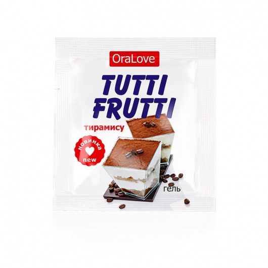 Пробник гель-смазки Tutti-frutti со вкусом тирамису - 4 гр. - Биоритм - купить с доставкой в Новосибирске