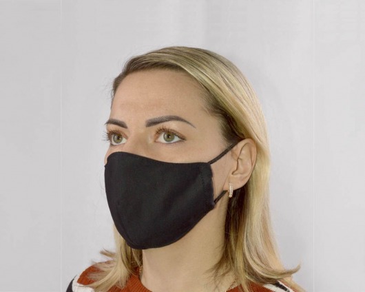 Черная женская гигиеническая маска - Sitabella - купить с доставкой в Новосибирске