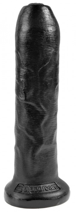 Черный необрезанный фаллоимитатор на присоске 7  Uncut Cock - 19,1 см. - Pipedream