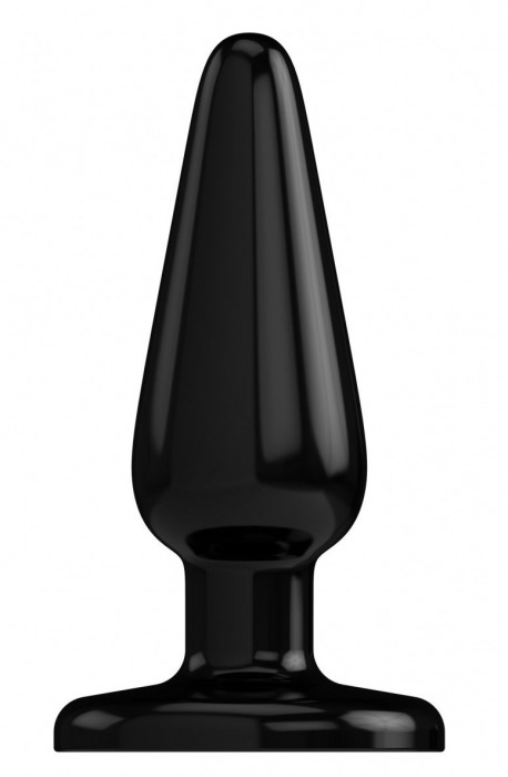 Черная коническая анальная пробка Basic 3 Inch - 7,6 см. - Shots Media BV