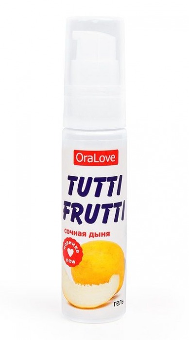 Гель-смазка Tutti-frutti со вкусом сочной дыни - 30 гр. - Биоритм - купить с доставкой в Новосибирске