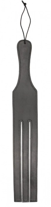 Черная шлепалка Three Finger Paddle Tawse - 51 см. - Shots Media BV - купить с доставкой в Новосибирске