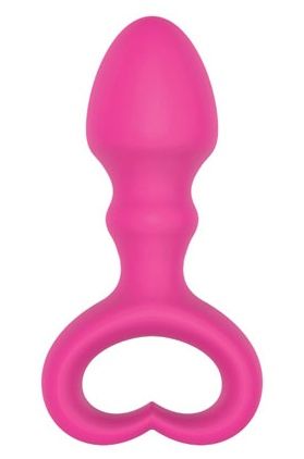 Каплевидная анальная втулка розового цвета - 6,5 см. - Bior toys