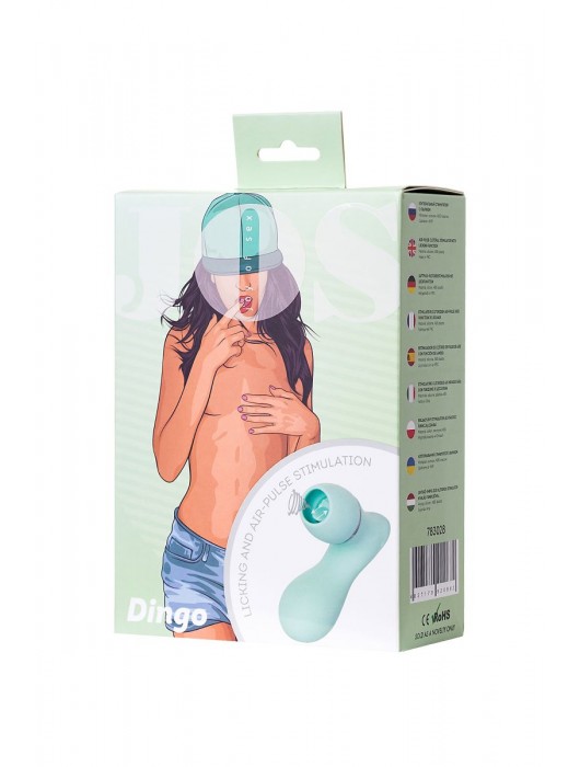 Мятный вакуум-волновой стимулятор клитора с язычком DINGO - JOS